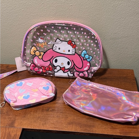 Hello Kitty Pink and Blue Quilted Bags - Picture 1 of 4